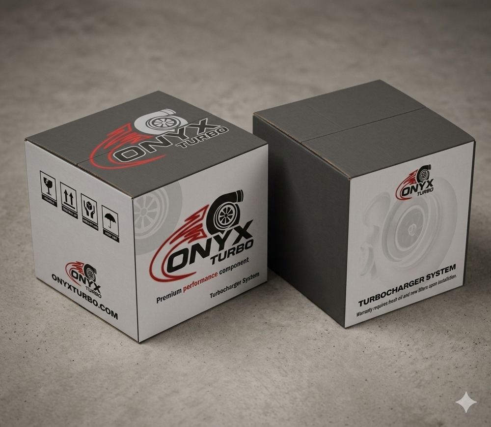 Onyx Turbo presentation boxes for turbocharger system